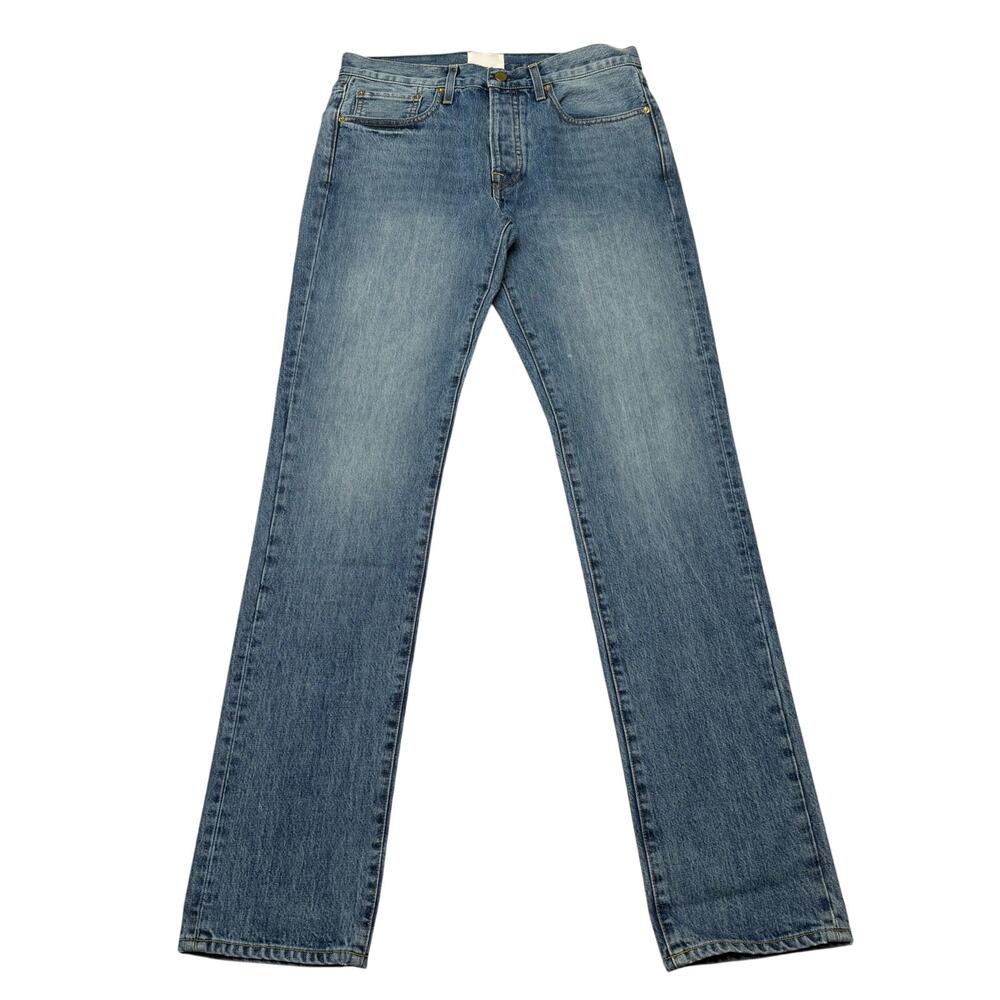 $175 Sid Mashburn Slim Straight Jeans Light Wash 33x34